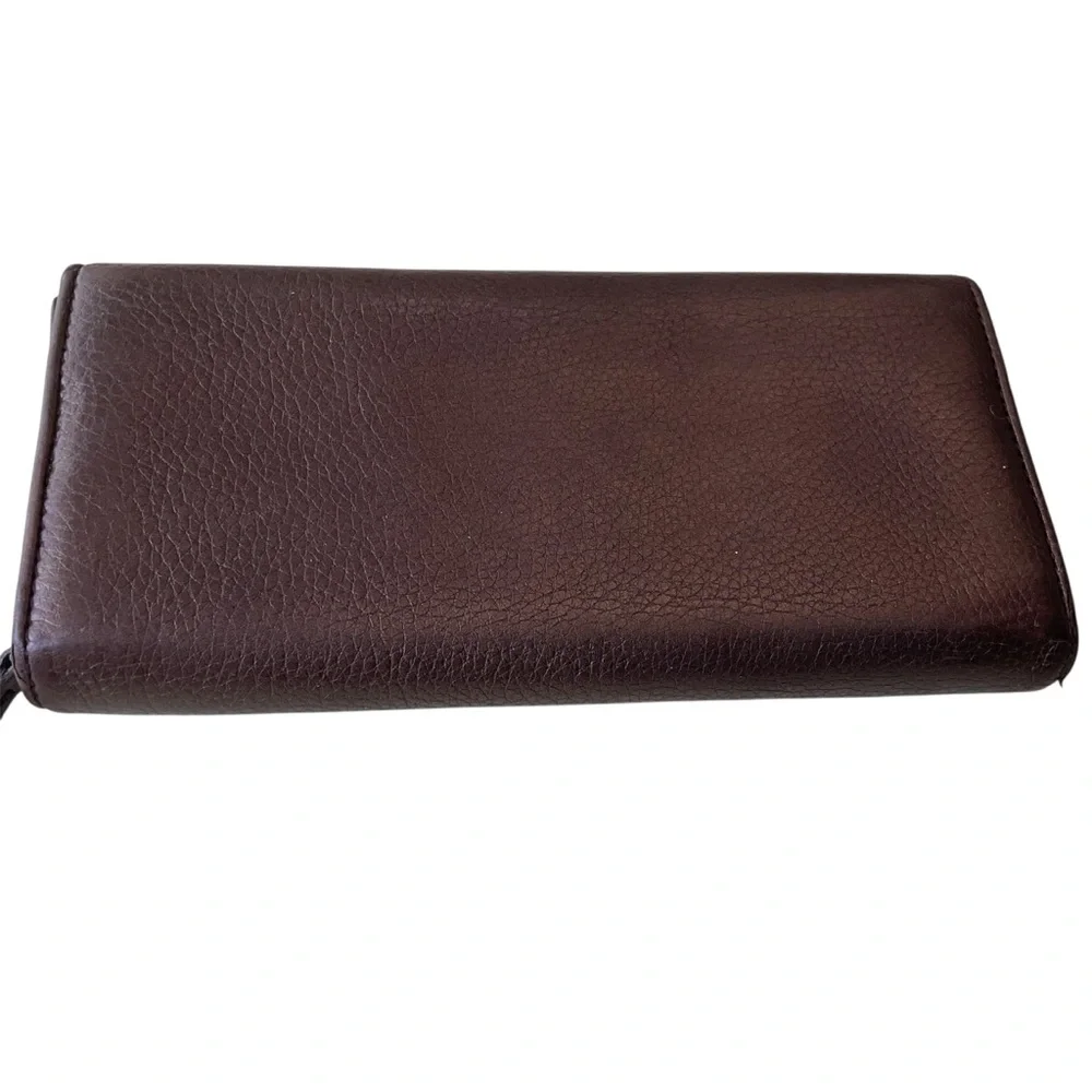 Gucci Brown Leather Continental Wallet - Picture 3 of 6